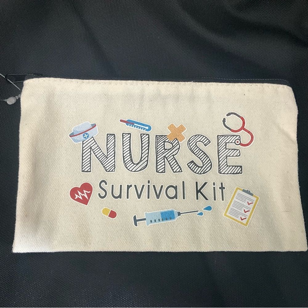Nurse Themed Canvas Pouch